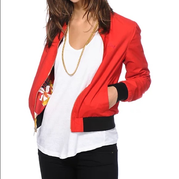 Obey reversible bomber jacket size xs - Picture 8 of 10